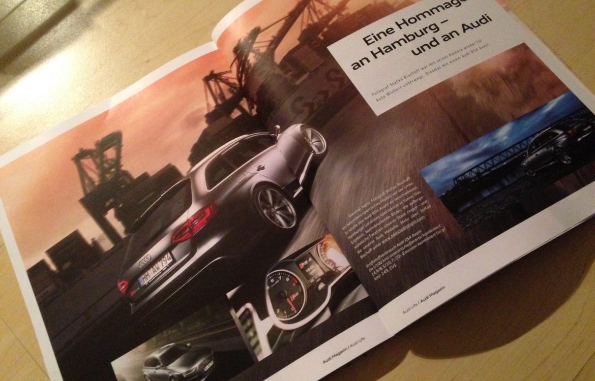 RS4 Bilder im „Audi Life“ Magazin